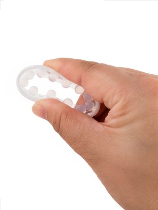 Эрекционное кольцо со стимулирующими шариками на поверхности