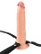 Телесный пустотелый фаллопротез 9’’ Hollow Silicone Strap-On - 24,1 см.