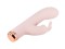 Телесный силиконовый вибратор-кролик - 16,5 см.
