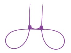 Фиолетовые пластиковые наручники Zip Tie Cuffs