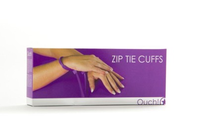 Фиолетовые пластиковые наручники Zip Tie Cuffs