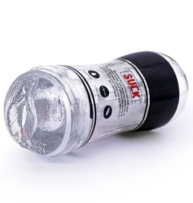 Прозрачный мастурбатор-вагина Suck