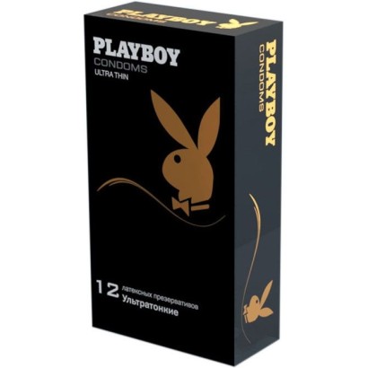 Ультратонкие презервативы Playboy Ultra Thin - 12 шт.