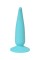 Мятная силиконовая анальная пробка Сappy - 12,5 см.