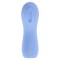 Голубой рельефный вибромассажёр на палец Good Point