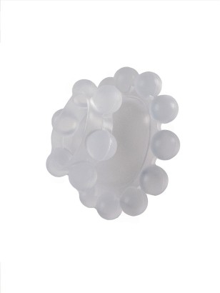 Эластичное эрекционное кольцо с двумя рядами шариков