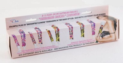 Вибромассажер Enchanted Flower с цветочным принтом