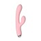 Розовый силиконовый вибратор-кролик - 20,4 см.