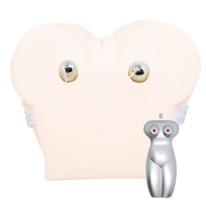 Мастурбатор-попка с двойной вибрацией и двумя входами