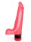 Гелевый розовый вибромассажёр - 17,8 см.