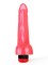 Гелевый розовый вибромассажёр - 17,8 см.