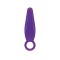 Фиолетовая анальная пробка JAMMY JELLY ANAL FINGER PLUG - 7,2 см.