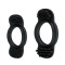 Набор из 2 эрекционных колец с щеточками для наружной стимуляции
