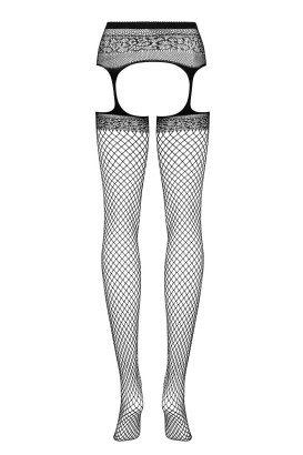 Ажурные колготки с вырезами и интимным доступом