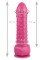 Розовый фаллоимитатор с шипиками - 21,5 см.