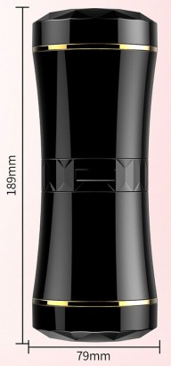 Двусторонний мастурбатор в колбе - вагина и анус