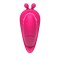 Розовый вибромассажёр с пультом дистанционного управления