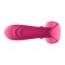 Розовый вибромассажёр с пультом дистанционного управления