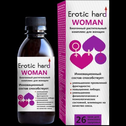 Женский биогенный концентрат для повышения либидо Erotic hard Woman - 250 мл.