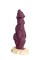 Бордовый фаллоимитатор  Дракон  - 22 см.