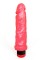 Розовый гелевый виброфаллос без мошонки - 20,5 см.