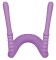 Фиолетовый гибкий фаллоимитатор Intimate Spreader для G-стимуляции