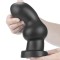Черная анальная вибровтулка 7  King Sized Vibrating Anal Rammer - 18 см.
