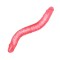 Розовый двусторонний гнущийся фаллоимитатор - 36 см.