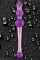 Большой фиолетовый стеклянный анальный стимулятор CRYSTAL KEGEL