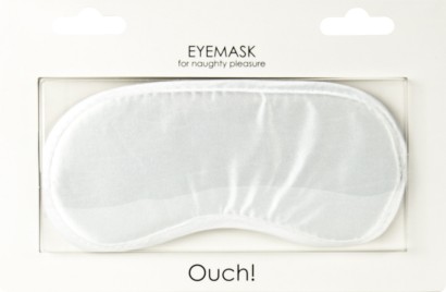 Белая плотная маска для сна и любовных игр