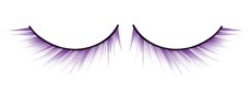 Асимметричные фиолетовые ресницы Deluxe