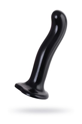 Черный стимулятор для пар P&G-Spot Dildo Size M - 18 см.