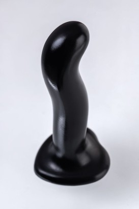 Черный стимулятор для пар P&G-Spot Dildo Size M - 18 см.