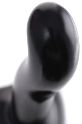 Черный стимулятор для пар P&G-Spot Dildo Size M - 18 см.