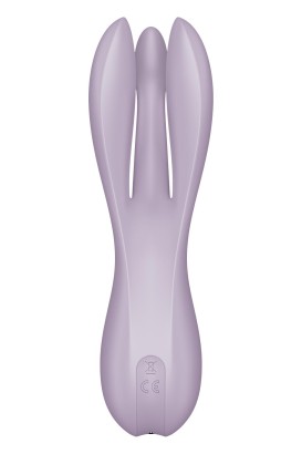 Сиреневый клиторальный вибромассажер Threesome 2