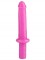 Розовый анальный стимулятор с ограничителем - 31 см.
