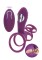 Фиолетовая эрекционная вибронасадка Halo Halo C-Ring Sleeve