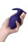 Фиолетовая силиконовая анальная пробка Glob - 10 см.