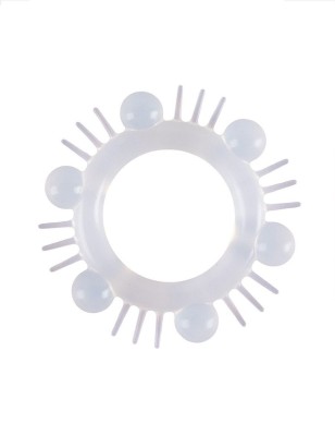 Эластичное эрекционное кольцо с шипиками и шариками