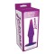 Большая фиолетовая анальная пробка JAMMY JELLY ANAL LARGE PLUG VIOLET - 13,5 см.