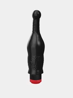 Анальный вибромассажёр с тоненьким стволом - 16,5 см.