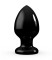 Черная анальная пробка MAGNUM 7 - 10 см.