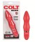 Красный анальный вибратор COLT Rider - 14 см.