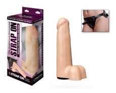 Приятный на ощупь фаллоимитатор на поясе Харнесс - 16,5 см.