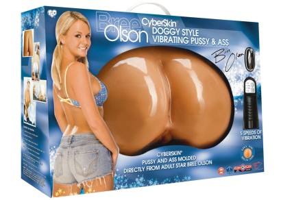 Попка и вагина с вибраций TLC Bree Olson CyberSkin Doggy Style Vibrating Pussy & Ass