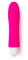 Розовая удлиненная вибропуля из силикона - 9,5 см.