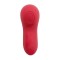 Красный вибратор в трусики Funtown Caleo с магнитным держателем-розой