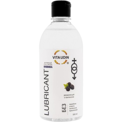 Интимный гель-смазка на водной основе VITA UDIN с ароматом ежевики - 500 мл.