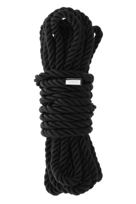 Черная веревка для шибари DELUXE BONDAGE ROPE - 5 м.