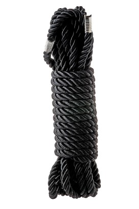 Черная веревка для шибари DELUXE BONDAGE ROPE - 5 м.
